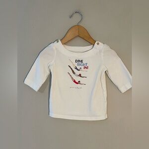 $8 ADD‎ ON Janie and Jack top 18-24 months tee swim diving summer long-sleeve